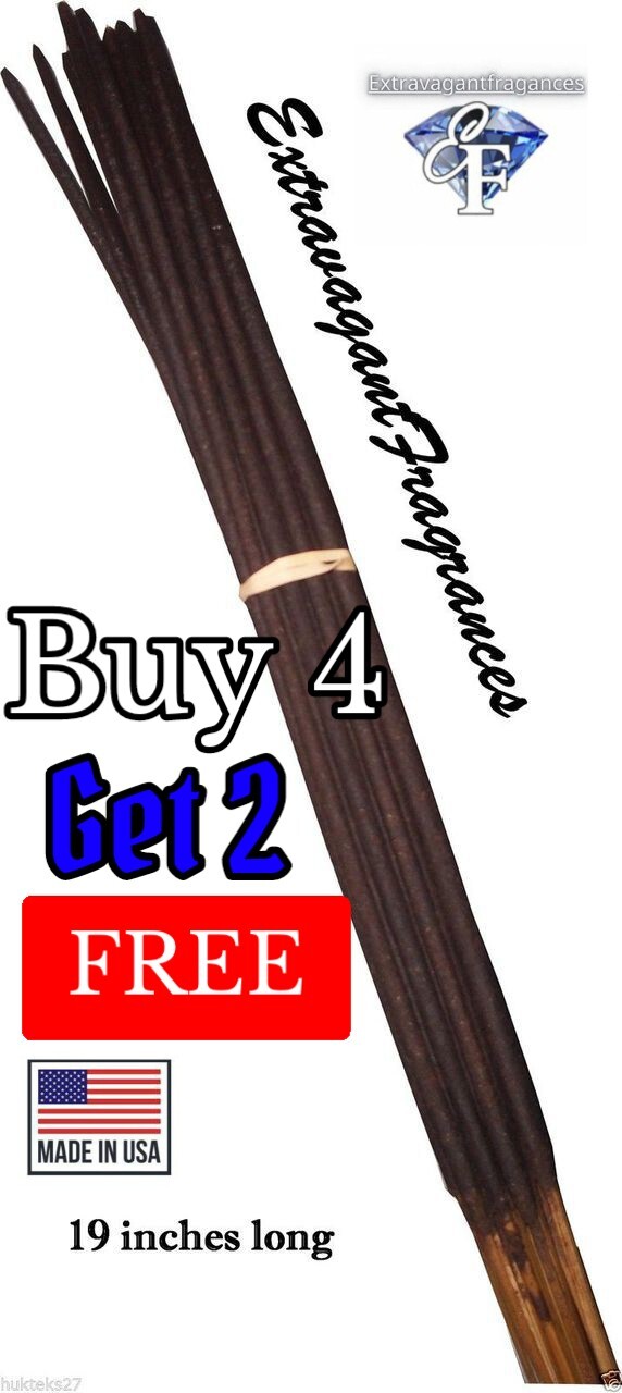19" Inch Scented Jumbo Incense Sticks - 30 Per Pack Hand Dipped Buy 4 get 2 Free gallery