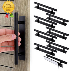 8 Pack Adhesive Cabinet Handles Pulls, Self Stick Door Handles ABS Plastic Pulls