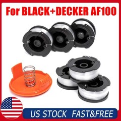 AF-100-3ZP Weed Eater String Trimmer Line Spool for BLACK+DECKER, 6 Pack AF-100