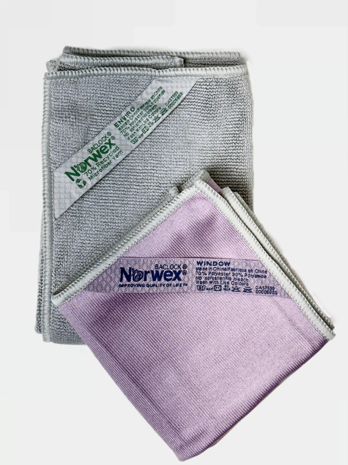 Norwex Cleaning Cloth Set - EnviroCloth - Window Cloth 705024-700085 gallery