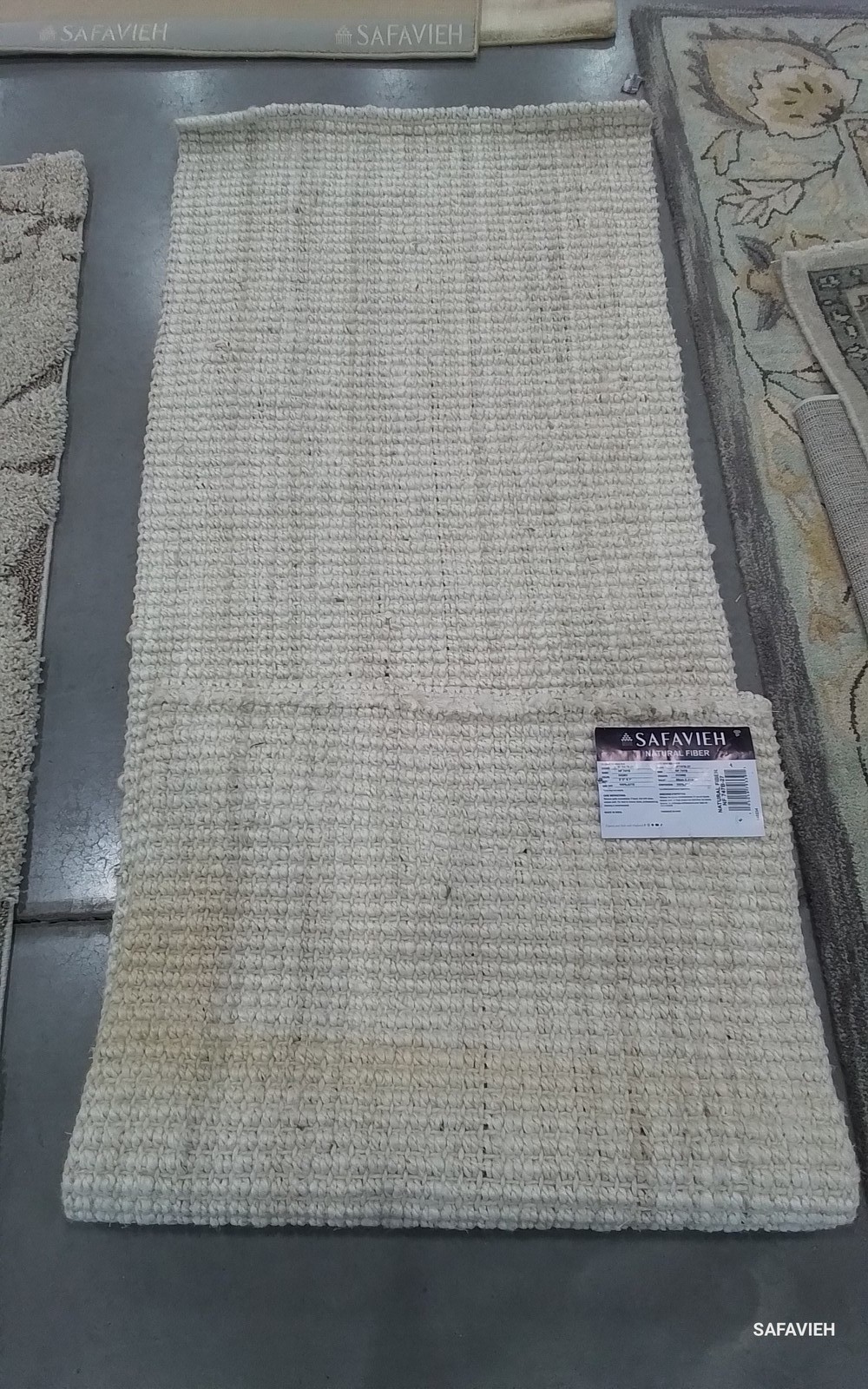 BLEACH / IVORY 2'-3" x 7'-0" Flaw in Rug, Reduced Price 1172790224 NF747B-27 gallery