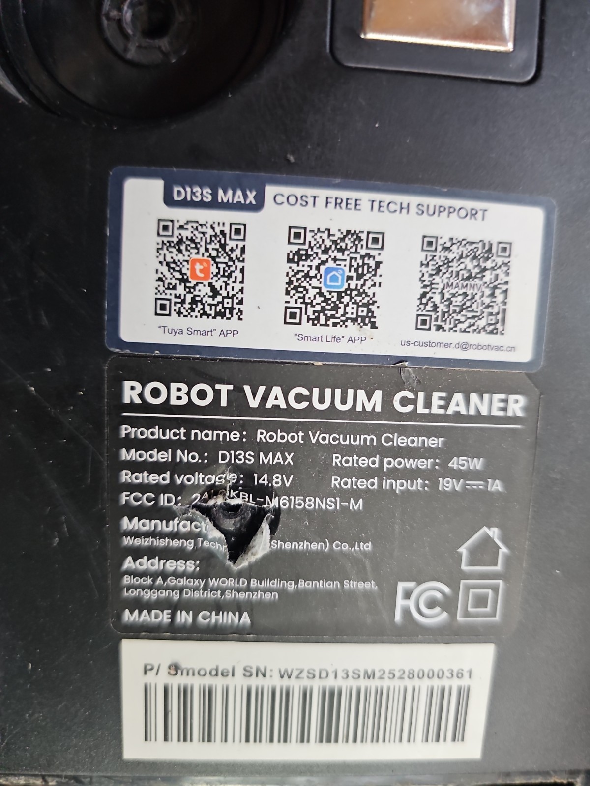 Mamnv D13s Max Parts Robovac gallery