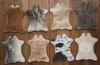 Cowhide Coaster Plain Assorted - Size 4.9 x 5.9" - - SET OF 12 gallery