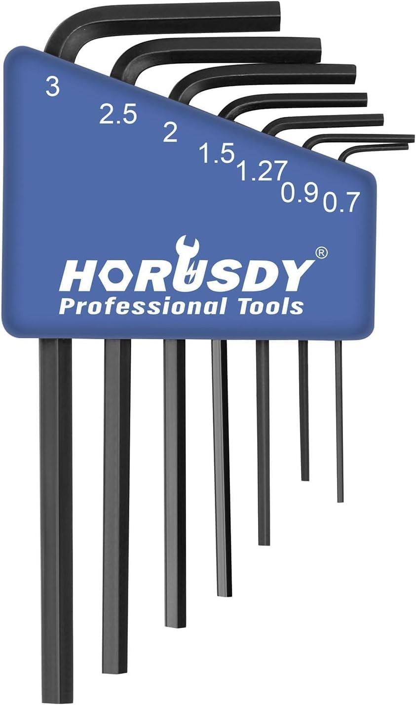 Mini Hex Key Metric Set L Shape Allen Wrench 0.7mm, 0.9mm, 1.27mm, 1.5mm, 2mm gallery
