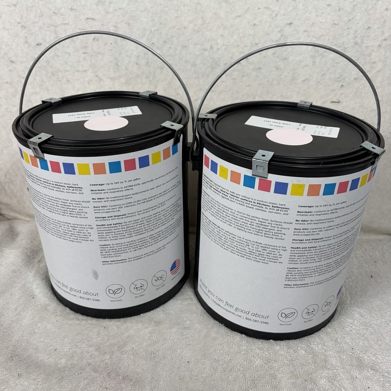 2 Gallons ECOS Paints Eggshell Finish – Color: Lady Anne (1077) gallery