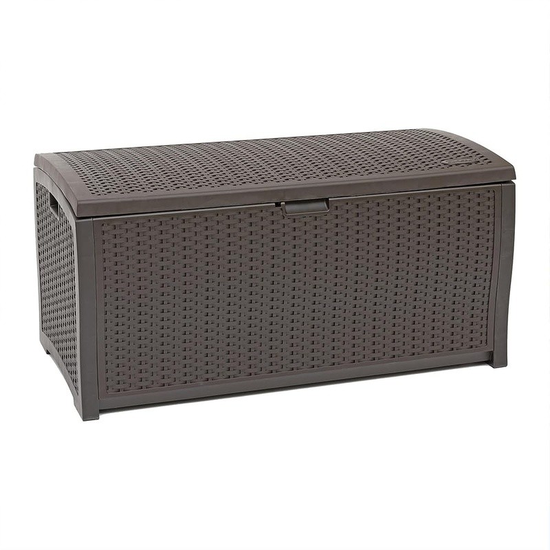 Durable Outdoor Storage Box Resin Deck Chest Waterproof Patio Organizer New gallery