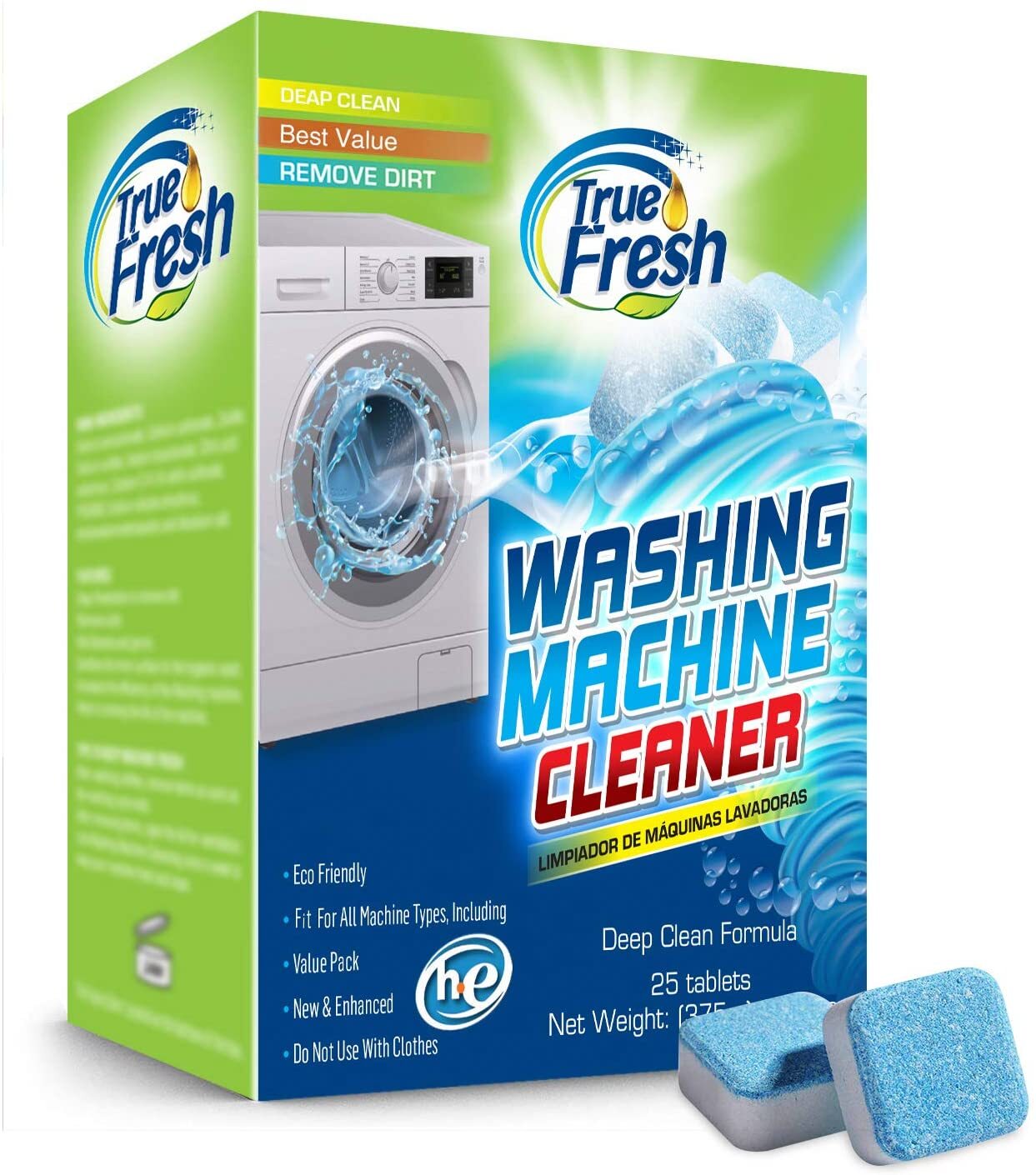 True Fresh Washing Machine Cleaning Tablets - 25 Solid Deep Cleaning Tablets gallery
