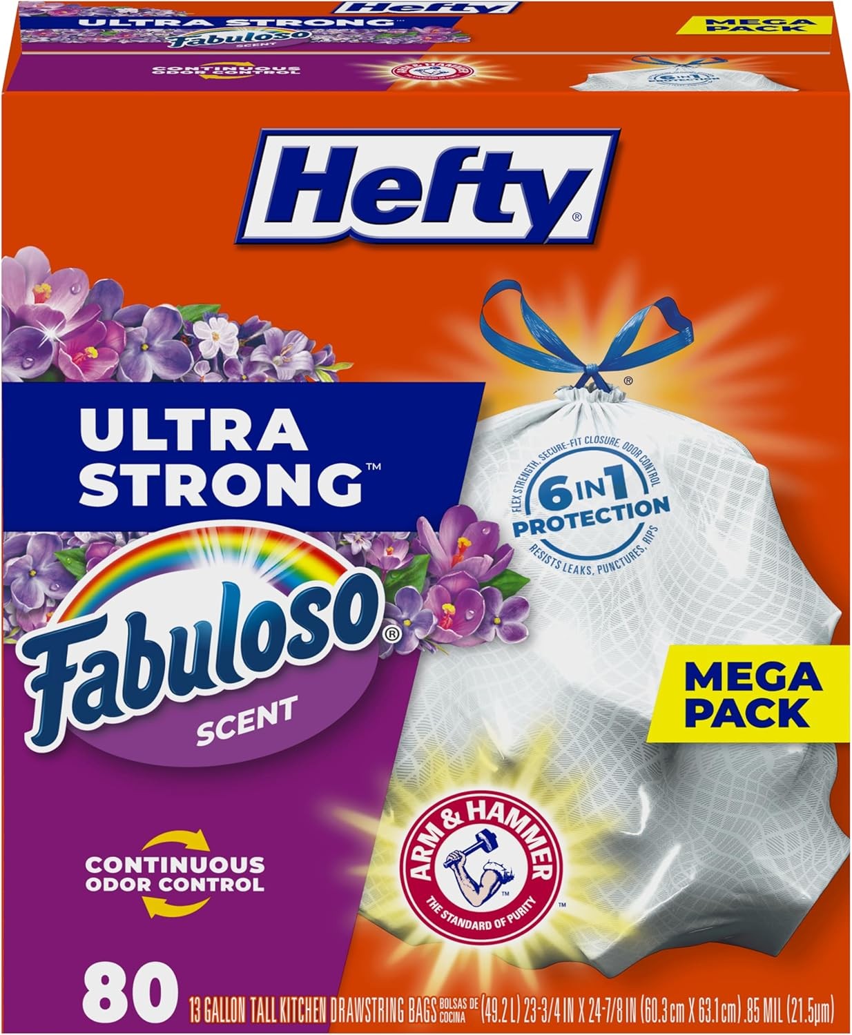 Hefty Ultra Strng 13 Gallon Trash Bags, Tall Kitchen Trash Bags 13 Gallon Size, gallery