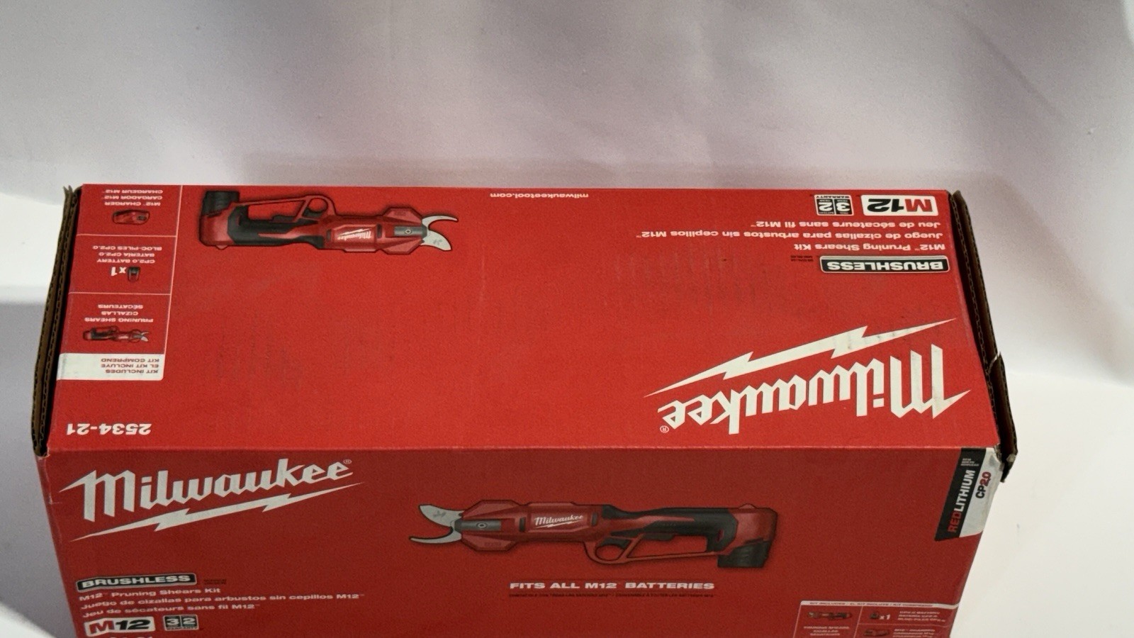 Milwaukee Tool 2534-21 Pruning Shears Kit, 1-1/4 In Cut Cap, Sk5 Steel 2-1/4 In gallery