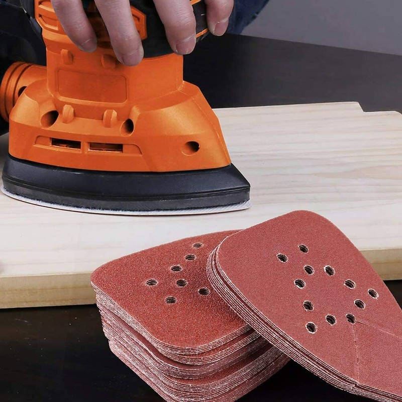 50x Mouse Detail Sanding Sheets Hook Loop Sandpaper 60-220 Grit for Black+Decker gallery