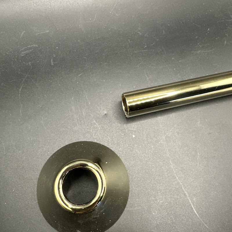 Round Handle Straight Stop 1/2" Sweat x 3/8" OD Compression Outlet Brass gallery