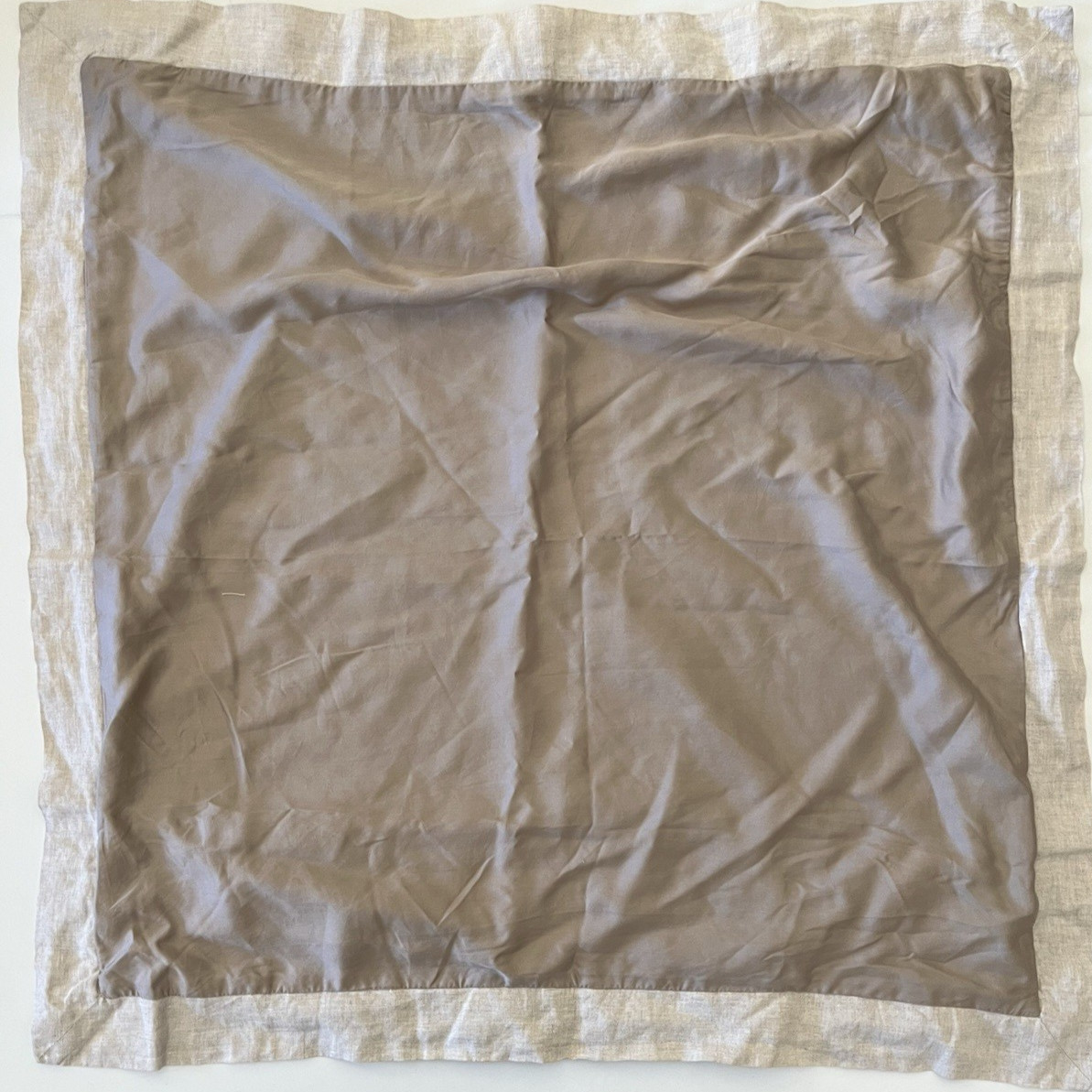 Pottery Barn Lyocell Euro Sham with Linen Flange 26 x 26 in gallery