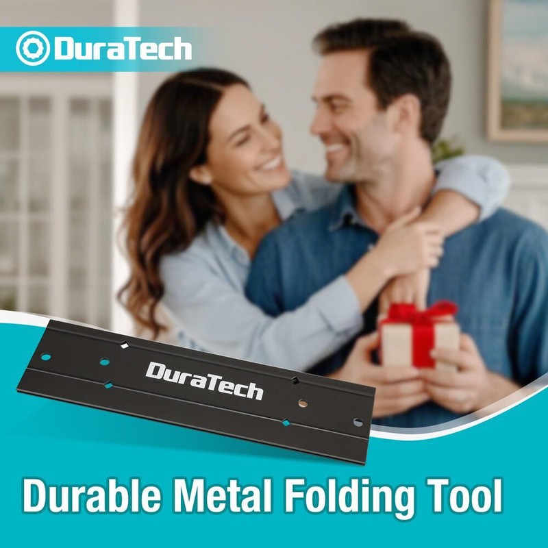 DURATECH 12" Sheet Metal Bender Folding Tool Hand Seamer w/3/8" & 1" Fold Depths gallery