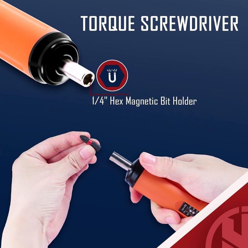 21Pc Torque Screwdriver Wrench Driver Set 10-70 Inch Pounds lbs for Maintenance gallery