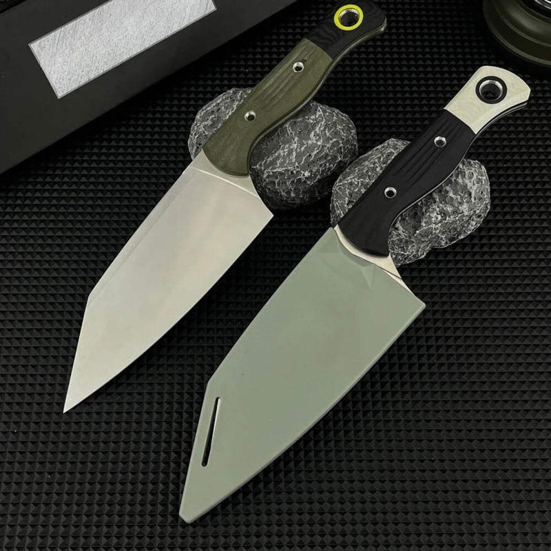 4010 Station Style Kitchen Chef Knife Fixed Blade D2 Steel G10 Handle Hunting 6" gallery