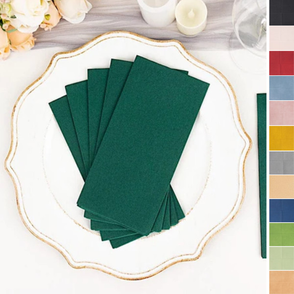 20 Rectangular 17x12 in Disposable Airlaid Paper Dinner Table NAPKINS Events
