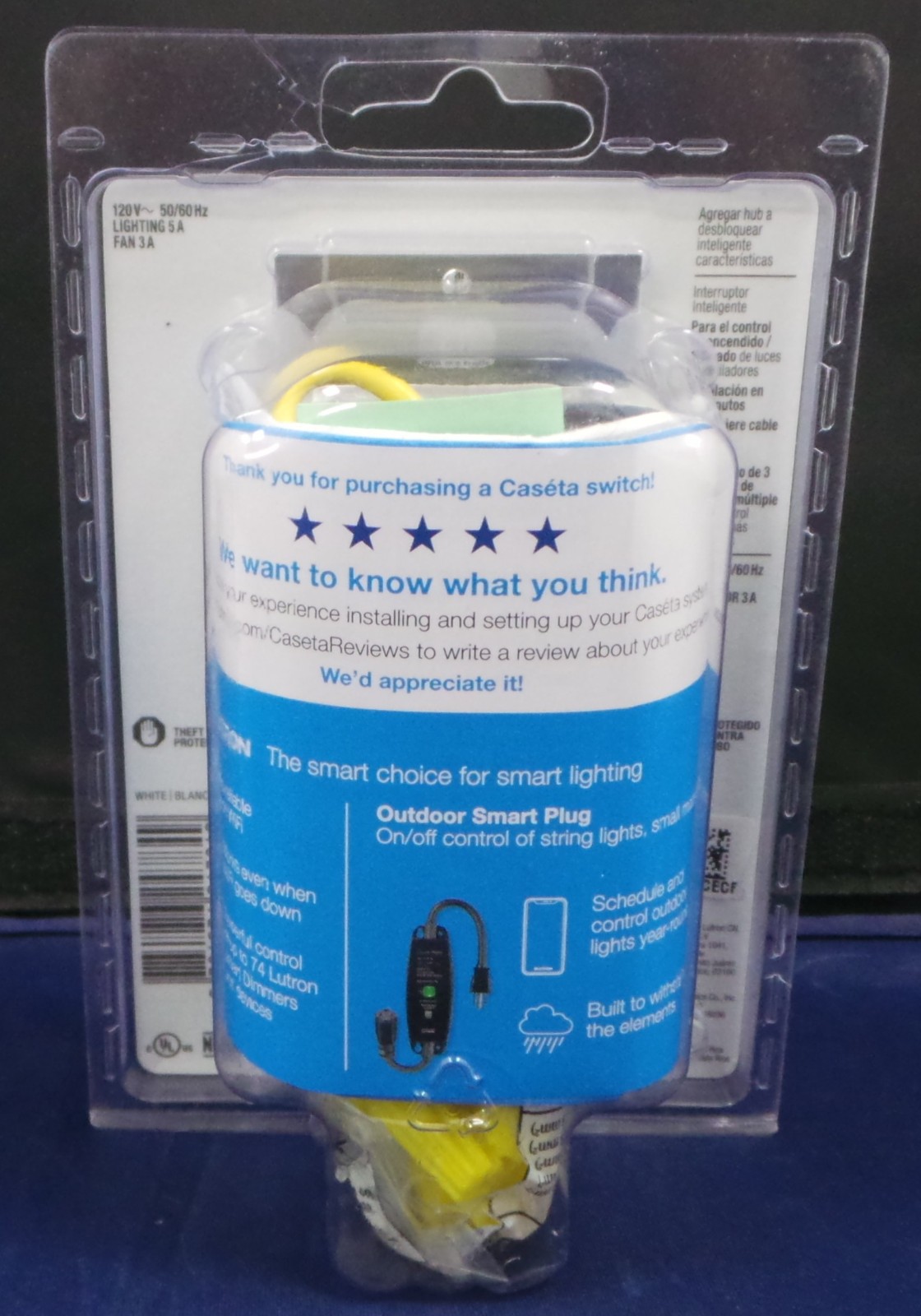 Lutron PD-5ANS-WH-R Caseta Wireless 120V Original Smart Switch - White BRAND NEW gallery