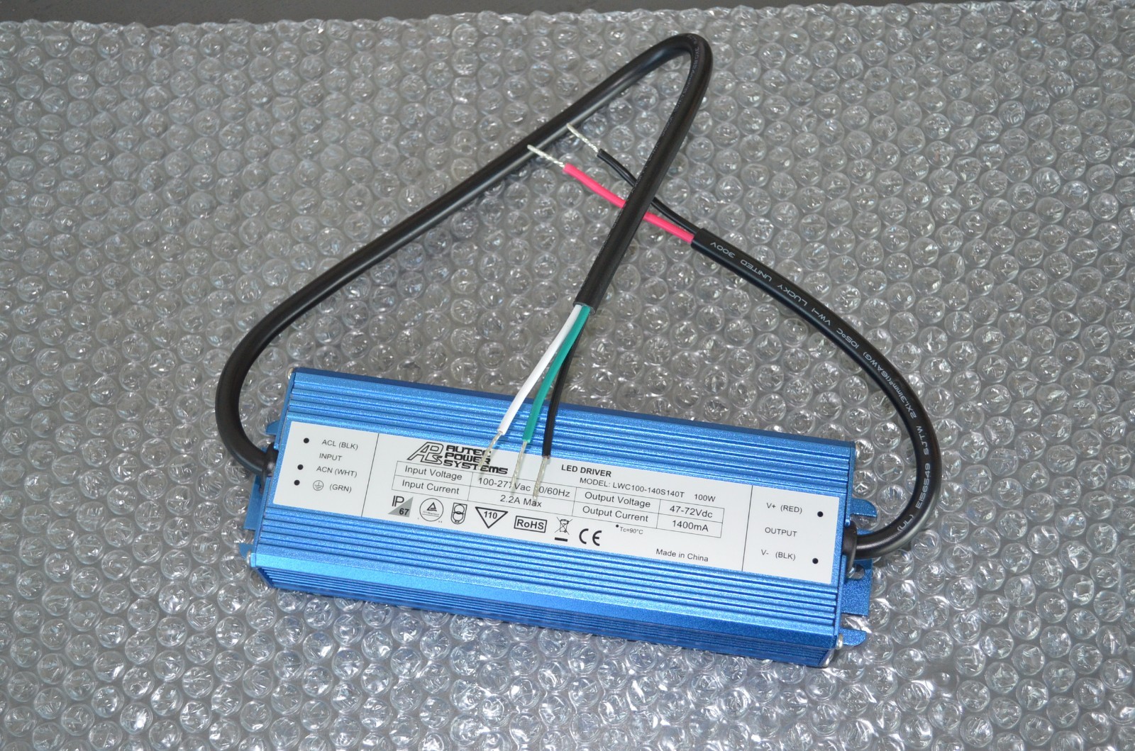Autec 100W LED Driver Waterproof IP67 Constant Current AC 100-277v to DC 47-72v gallery