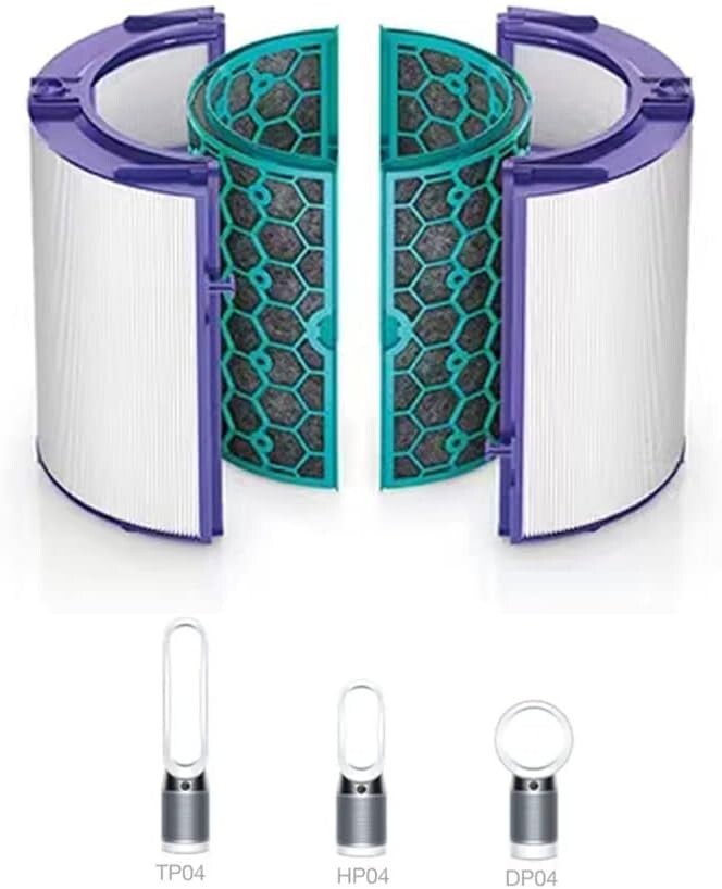 HEPA Filter for Dyson And Carbon Filter HP04 TP04 DP04 TP05 DP05 Two Stage 360° gallery