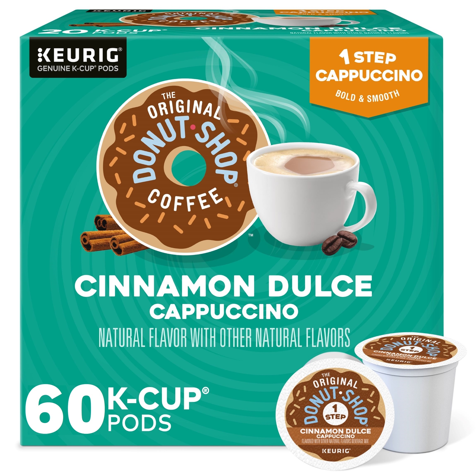 The Original Donut Shop One-Step Cinnamon Dulce Cappuccino, K-Cups, 60 Count gallery