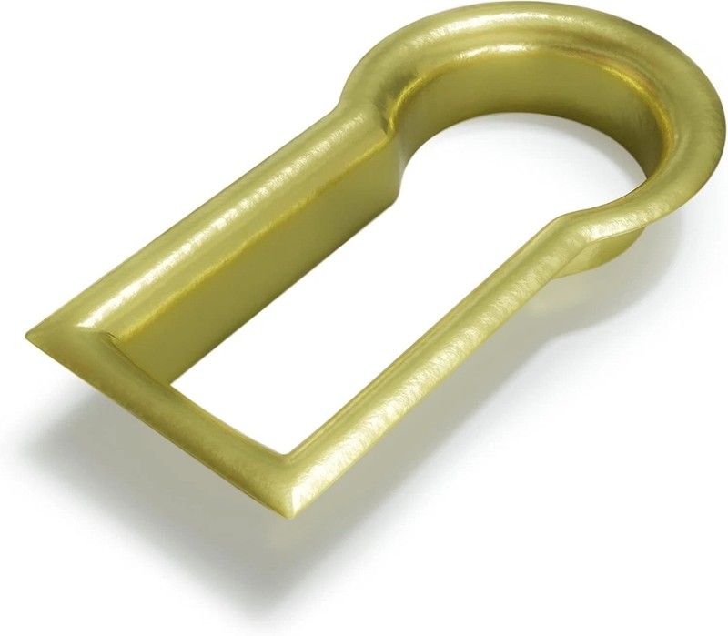 Fitted Keyhole Insert, Solid Brass B-3568SB I.D.:1/2' X 1/4", O.D. 5/8" X 3/8" gallery