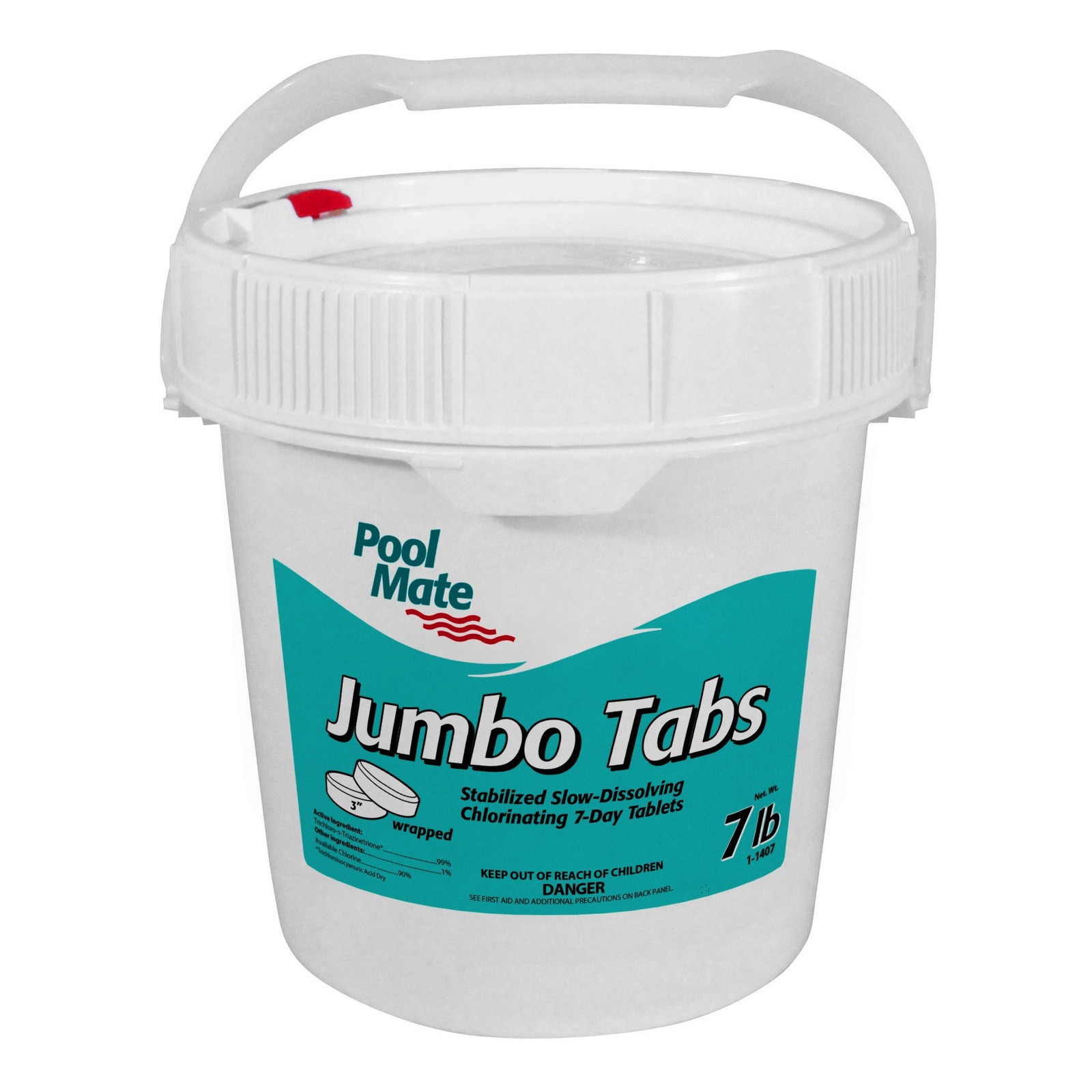 Pool Mate 3" Chlorine Tabs Swimming Pool Sanitizing Chemical - 7 Lbs. gallery