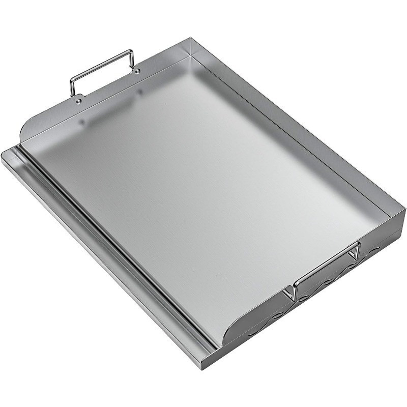 Universal Stainless Steel Griddle Flat Top Plate with Even Heating Bracing gallery