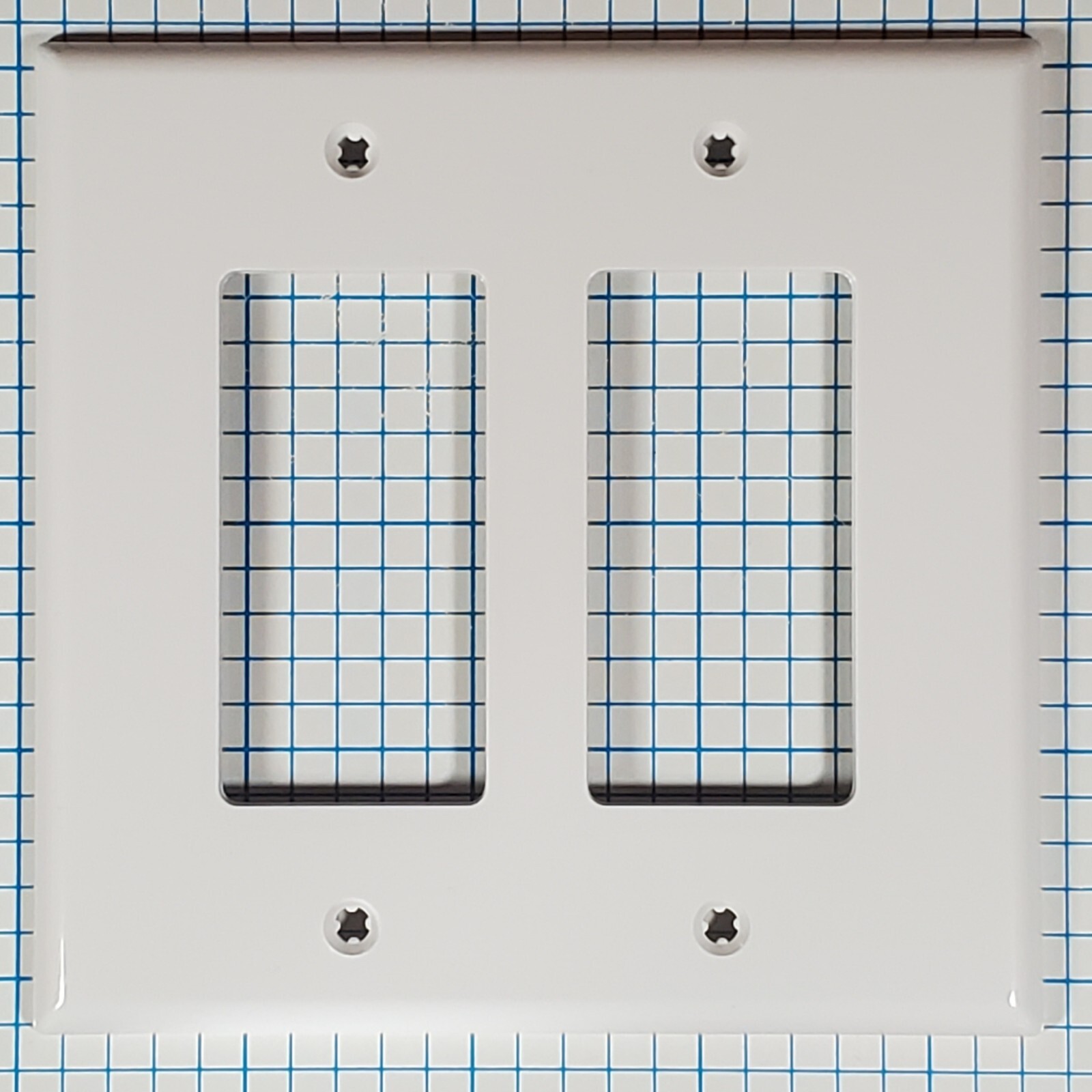 Leviton White 2 Gang Decorator Rocker Mid-Size Wallplate Cover PJ262-W gallery