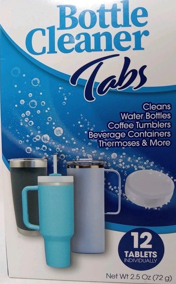 Bottle Cleaner Tablets 1pk 12pcs Cleans Water Bottles,Coffee/ Metal Tumblers-NEW gallery