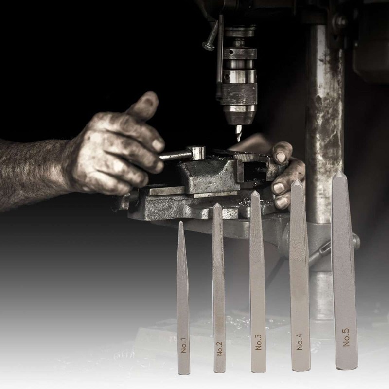 5 Pcs/ Set Straight Fluted Screw Extractor Drill Square Easy Out Extraction Tool gallery