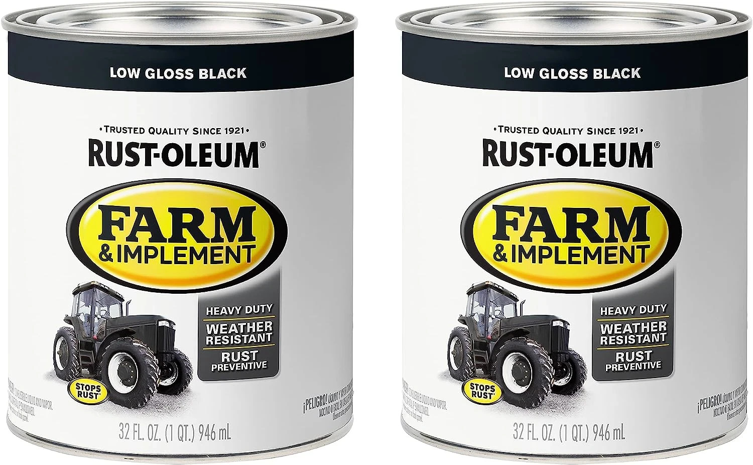 Rust Oleum Specialty Farm Implement Low Gloss Black Paint Quart Pack Of 2 gallery
