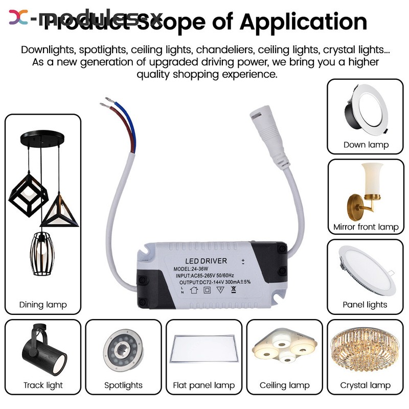 LED Panel Driver Ceiling Light AC85~265V 3-36W Transformer Power Supply Adapter gallery