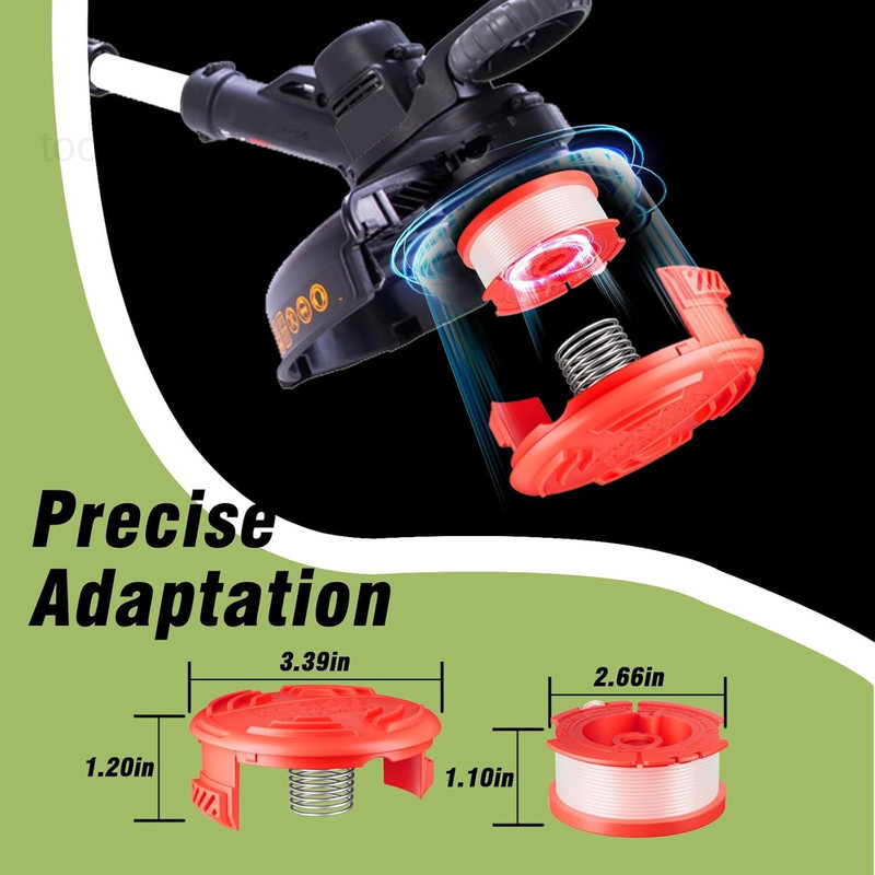 7 Pcs CMZST0653 Weed Eater Strings Compatible with Craftsman 6 Spools+1 Cap gallery