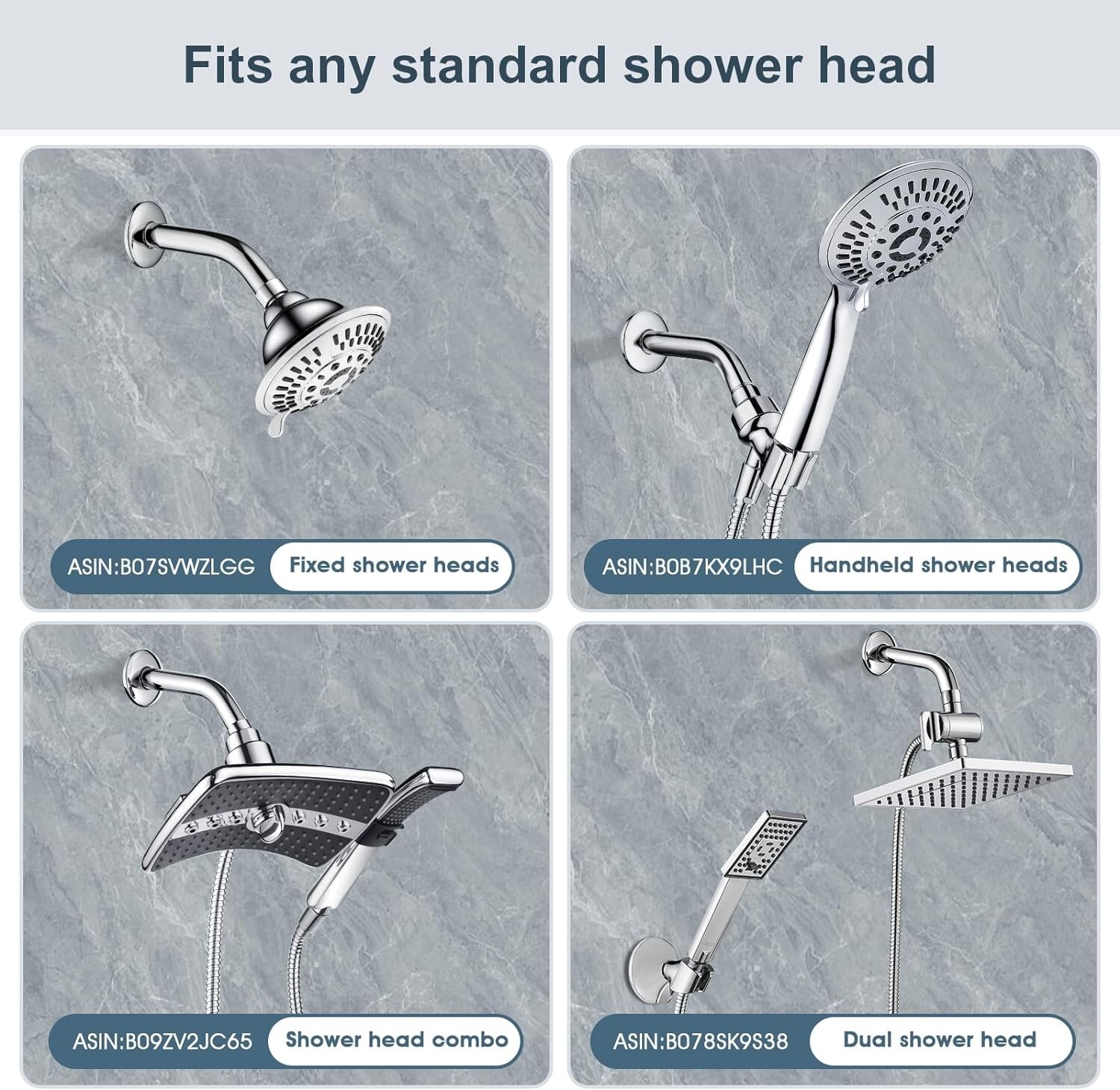 “Bright Showers” 6'' Brass Shower Arm With Flange Chrome BAR0633-01 gallery