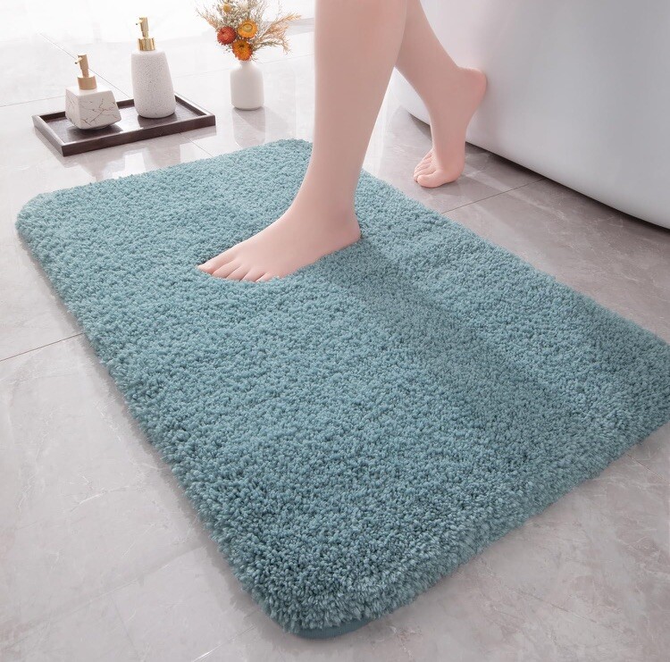 27x47 Teal Microfiber Bathroom Rug gallery