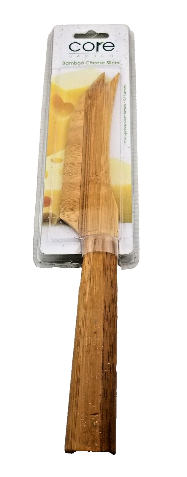 Cheese Slicer Core Bamboo 10" FDA Approved 100% Organic Bamboo NEW gallery