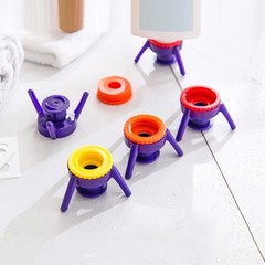 6 Pack Bottle Emptying Kit Dispenser Cap Shampoo Lotion Conditioner Pump Top