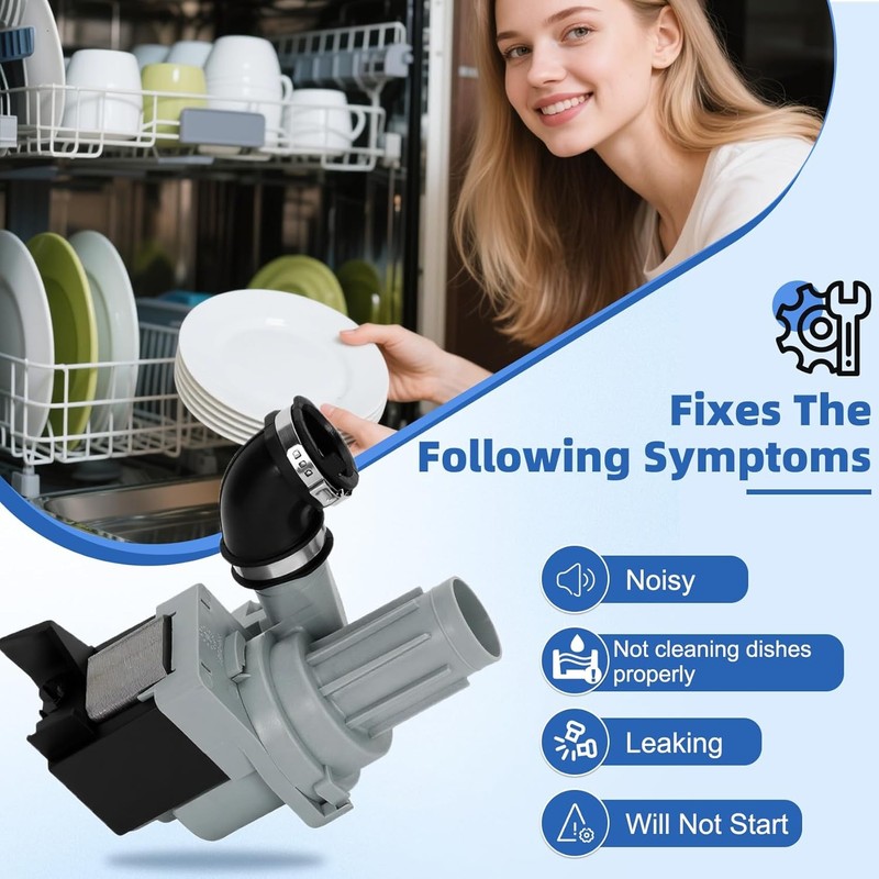 Dishwasher Circulation Pump For Whirlpool WDT730PAHZ0 WDT730PAHW0 WDP730HAMZ0 gallery