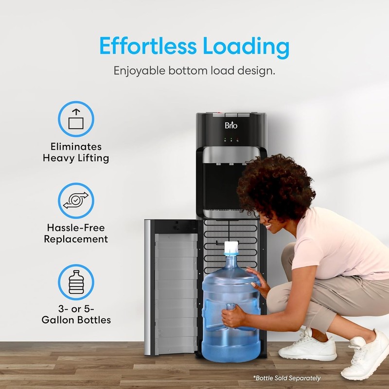 Ultimate Bottom Loading Water Dispenser with Safety Lock & Stylish Steel Finish gallery