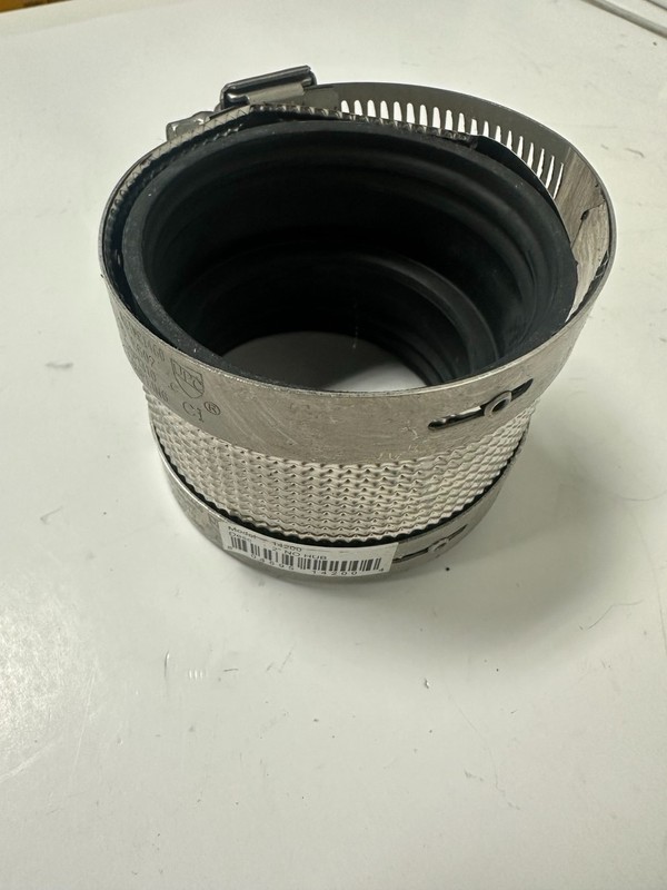 Everflow 2” No-Hub Coupling EF14200 – Shielded Cast Iron/PVC Pipe Connector gallery
