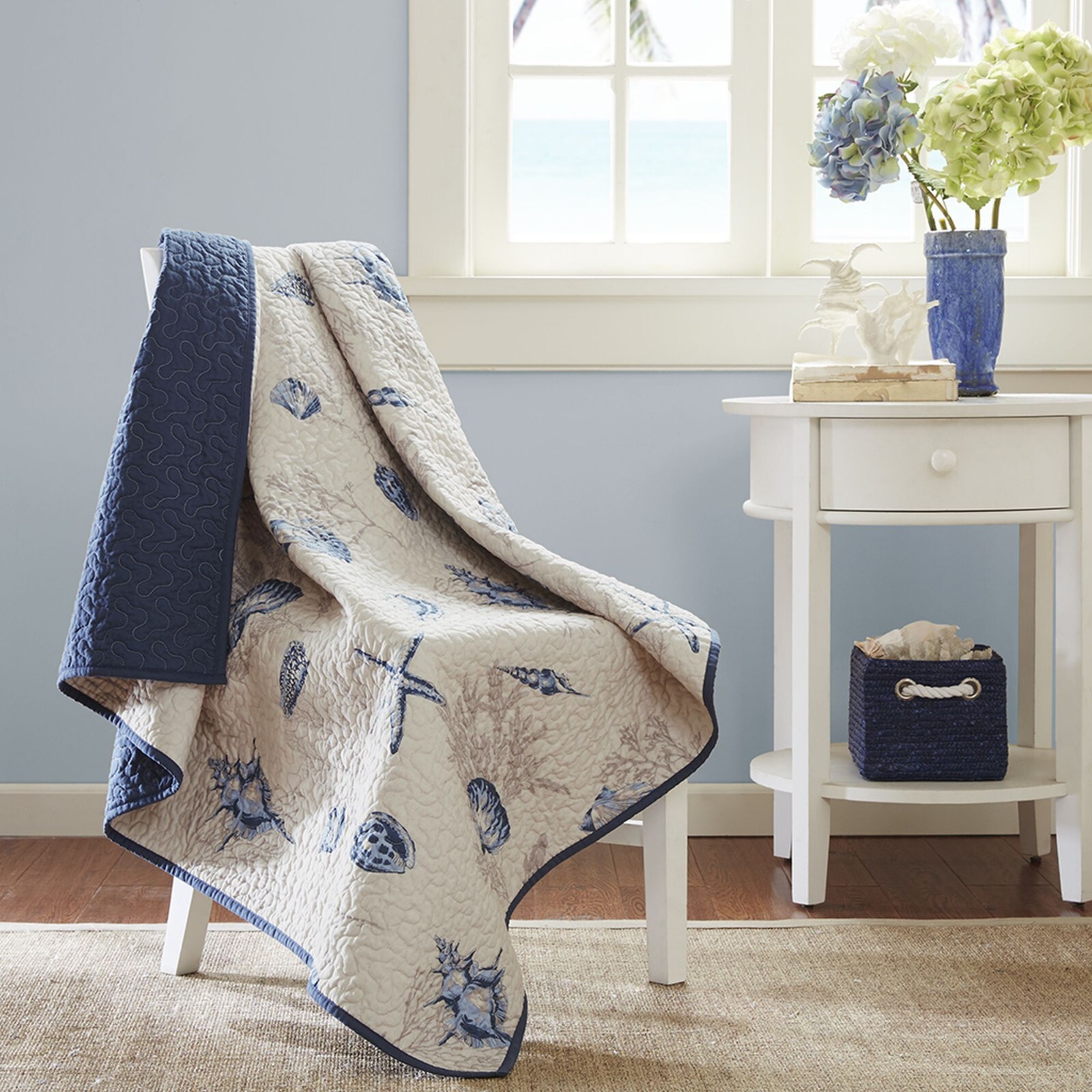 Madison Park Bayside Oversized Quilted Throw 60x70" for Sofa Couch Bed gallery