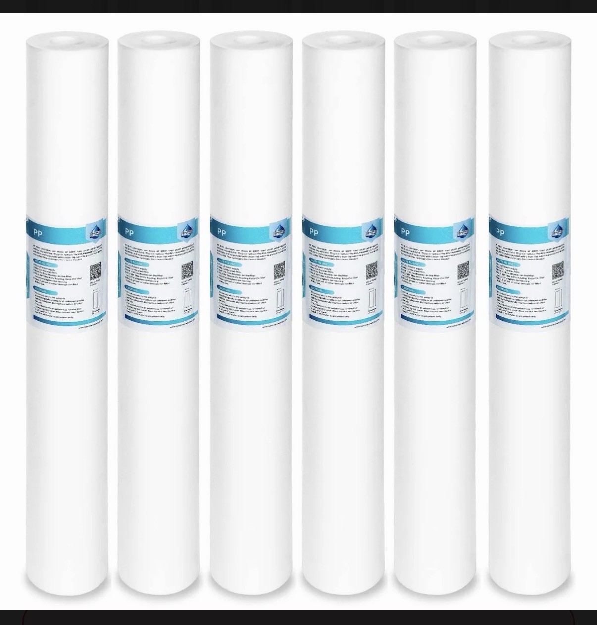 6 pack Membrane Solutions Sediment Water Filter, model MPP-F20-5. New gallery