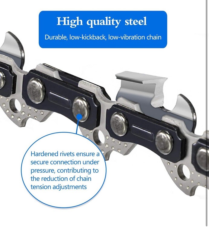 3-Pack Replacement Chainsaw Chain, 20-Inch, 72 Drive Links, 3/8" Pitch, .050" Ga gallery