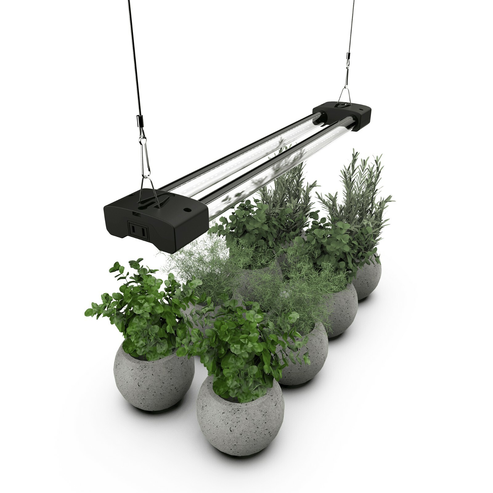 BoostGro LED Plant Grow Light Sunlike Full Spectrum Flower Hydroponics Dual Tube gallery