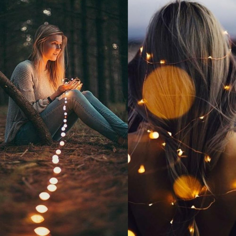 String Lights, Fairy USB String Light with 200 Warm White Leds, 66 FT gallery