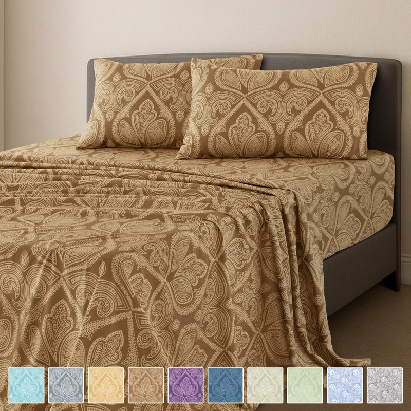 4 Piece Sheet Set Hotel Collection Luxury Ultra Soft Deep Pocket Bed Sheets Sets gallery