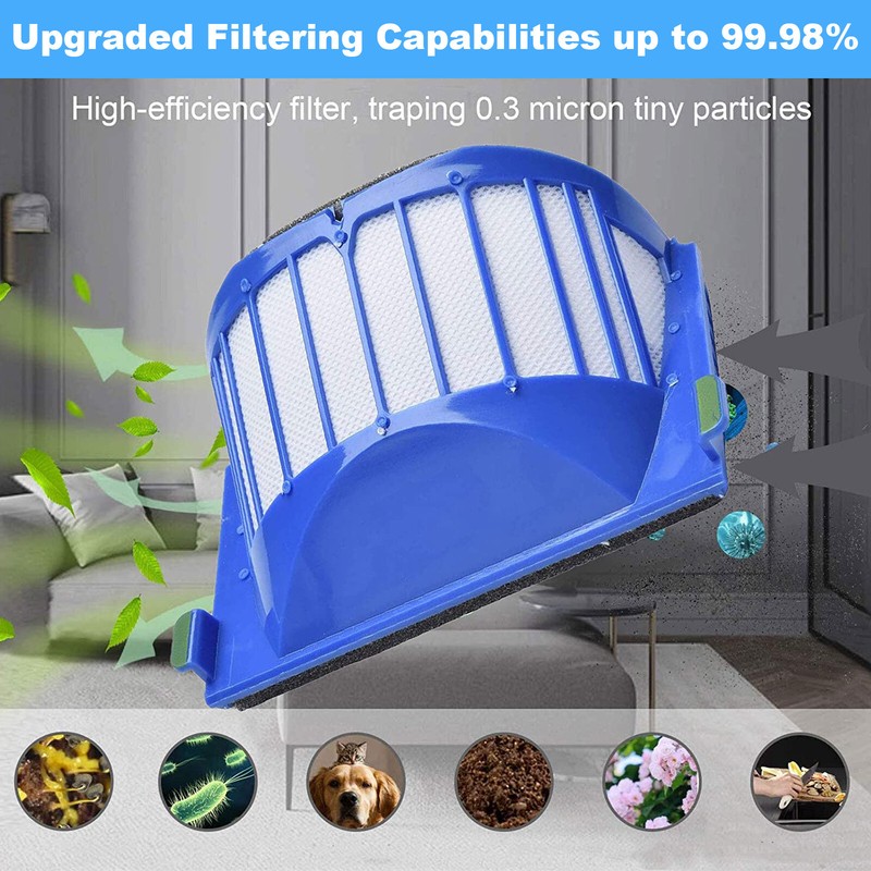 Replacement Filters & Brushes - Complete Maintenance Kit for Roomba 500/600/700 gallery
