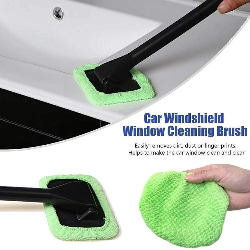 3 Pack Window Windshield Cleaning Tool Microfiber Car Wiper Cleaner Glass Brush gallery