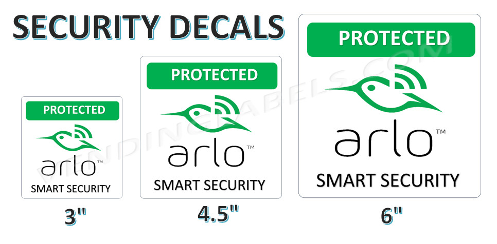 ARLO Decal Sticker Home Security Camera Door Window Decal gallery