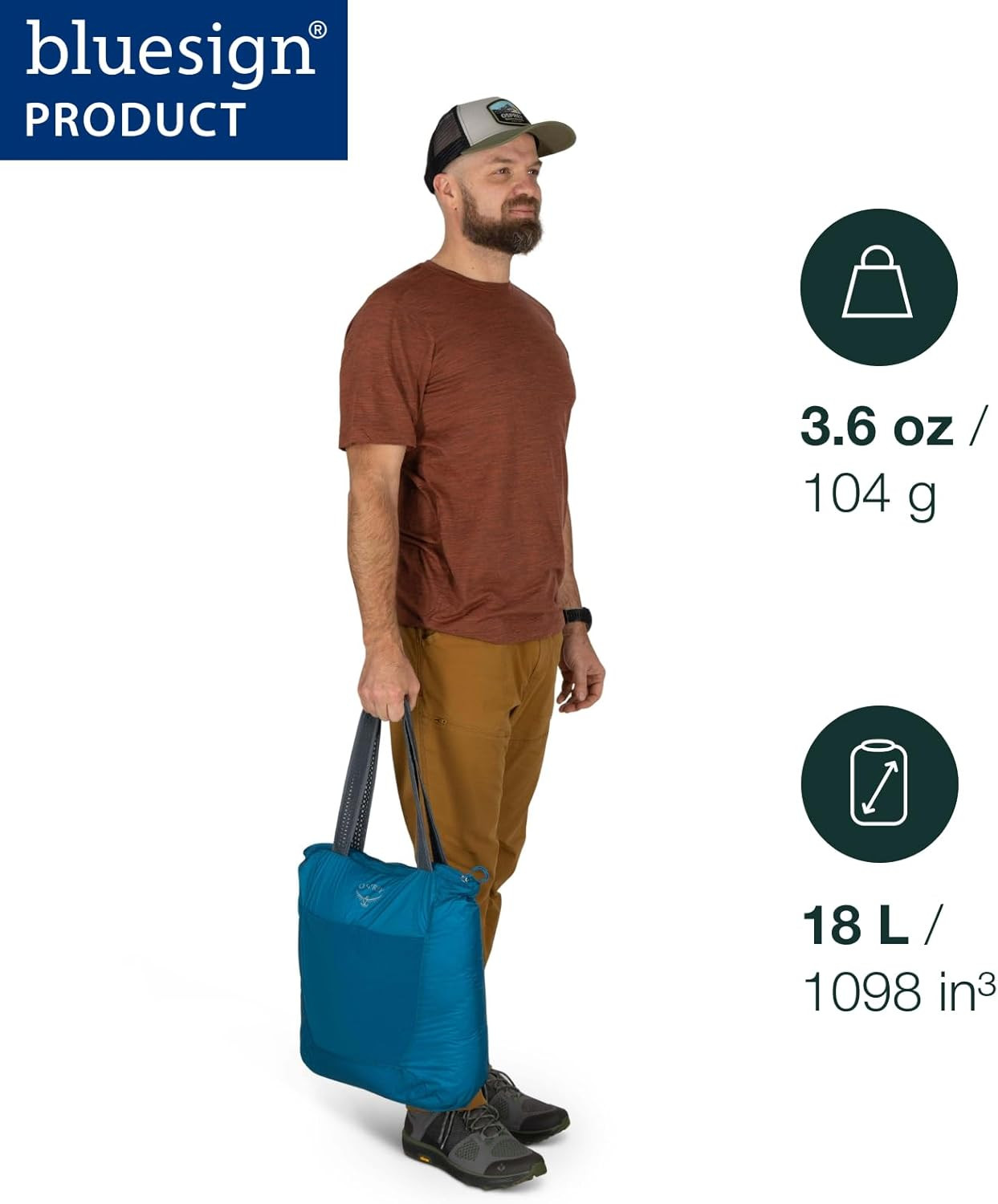 Osprey Ultralight Collapsible Stuff Tote Bag | Ultralight, Collapsible 3